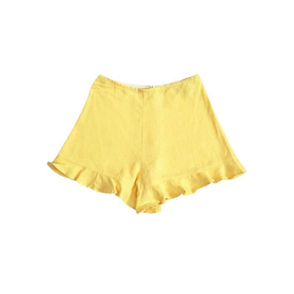 Just Bee Queen Women's Riley Swim Cover Up Shorts (S, Buttercup)